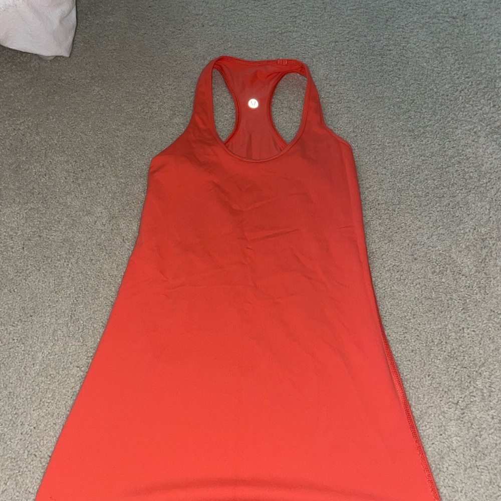 Orange lululemon tank